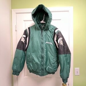 Michigan State University Vintage Boy's Genuine Stuff Collegiate Coat Jacket XL